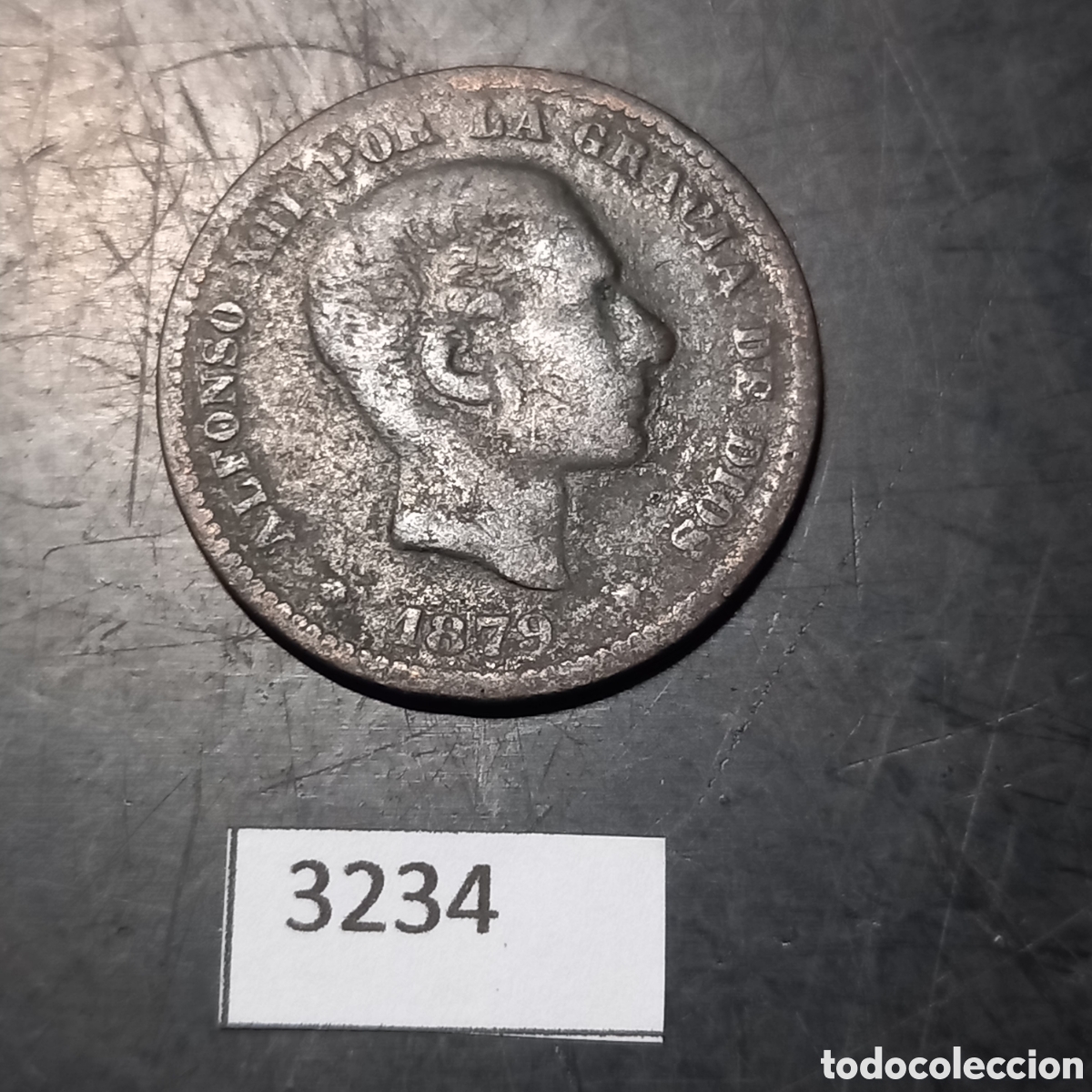 Monedas de Espa&ntilde;a: Espa&ntilde;a 5 c&eacute;ntimos 1879 - Foto 1
