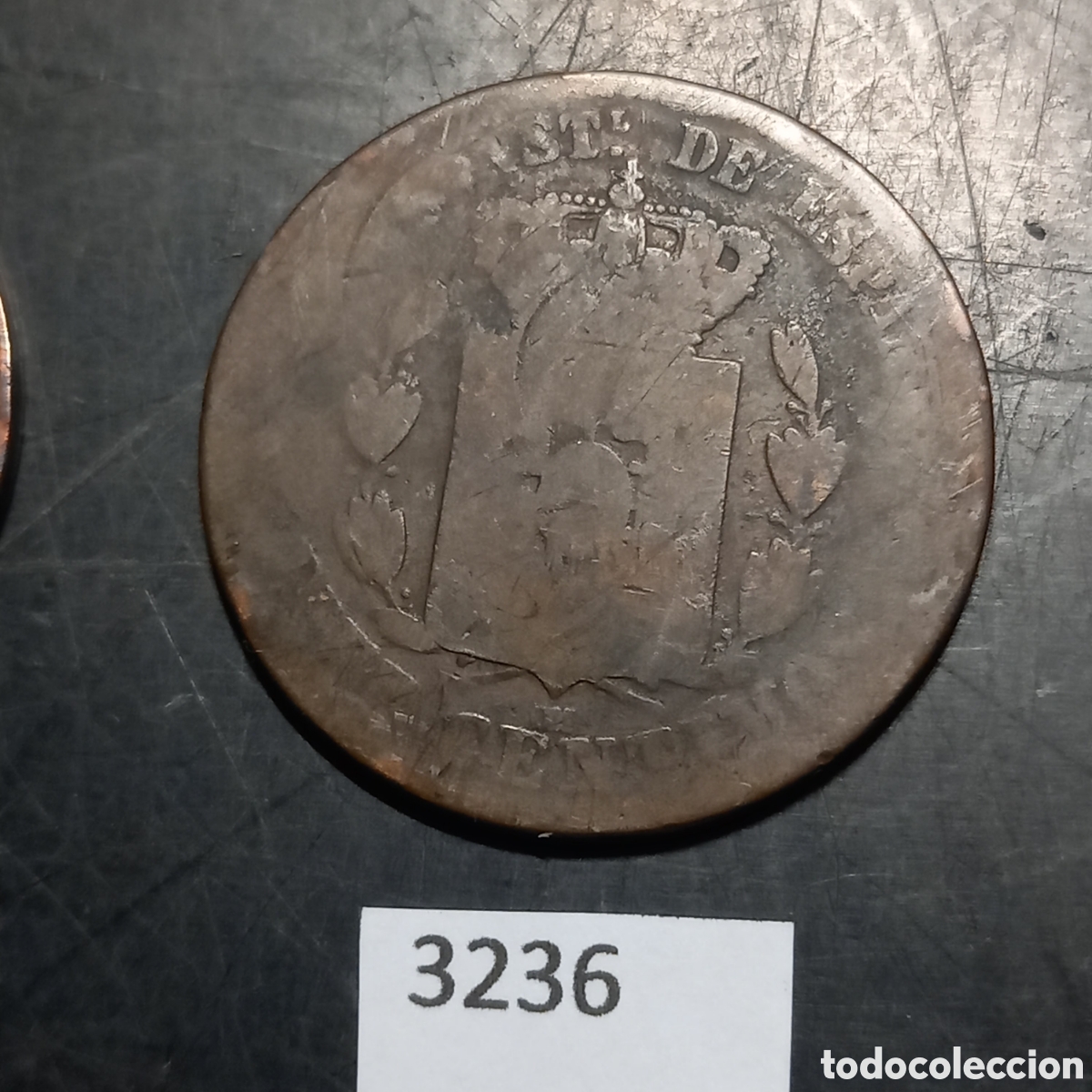 Monedas de Espa&ntilde;a: Espa&ntilde;a 10 c&eacute;ntimos 1877 - Foto 2