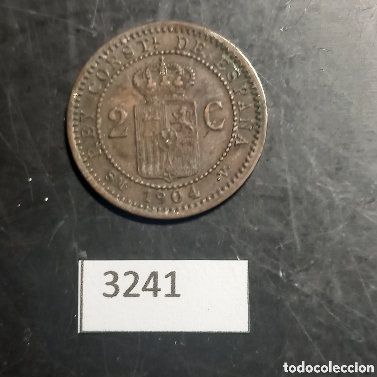 Monedas de Espa&ntilde;a: Espa&ntilde;a 2 c&eacute;ntimos 1904 - Foto 2