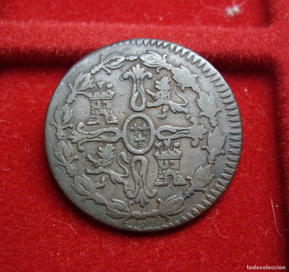 Monedas de Espa&ntilde;a: FERNANDO VII - 8 MARAVEDIS - 1817 JUBIA - Foto 2