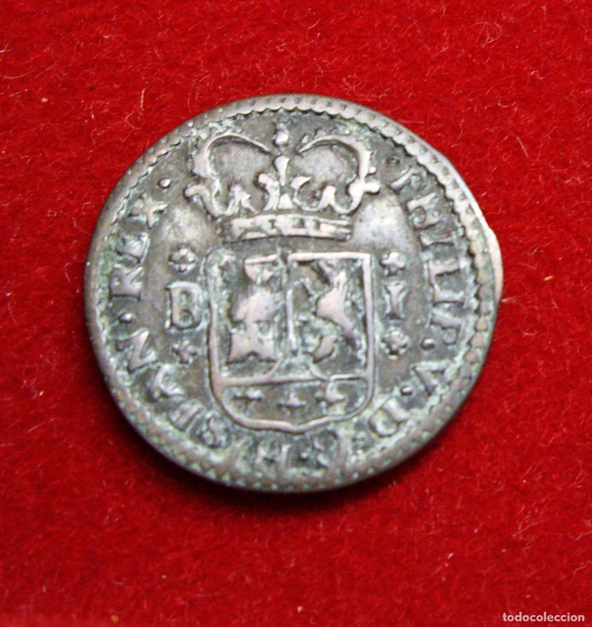 Monedas de Espa&ntilde;a: FELIPE V - 1 MARAVEDI - 1820 BURGOS - Foto 1