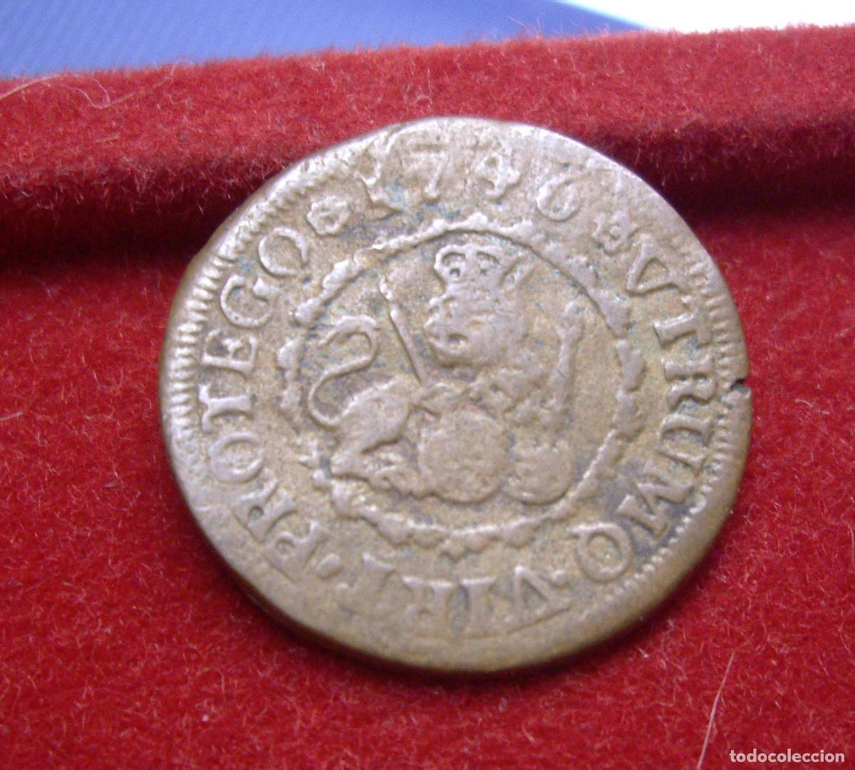 Monedas de Espa&ntilde;a: FELIPE V - 2 MARAVEDIS - 1746 SEGOVIA - Foto 2