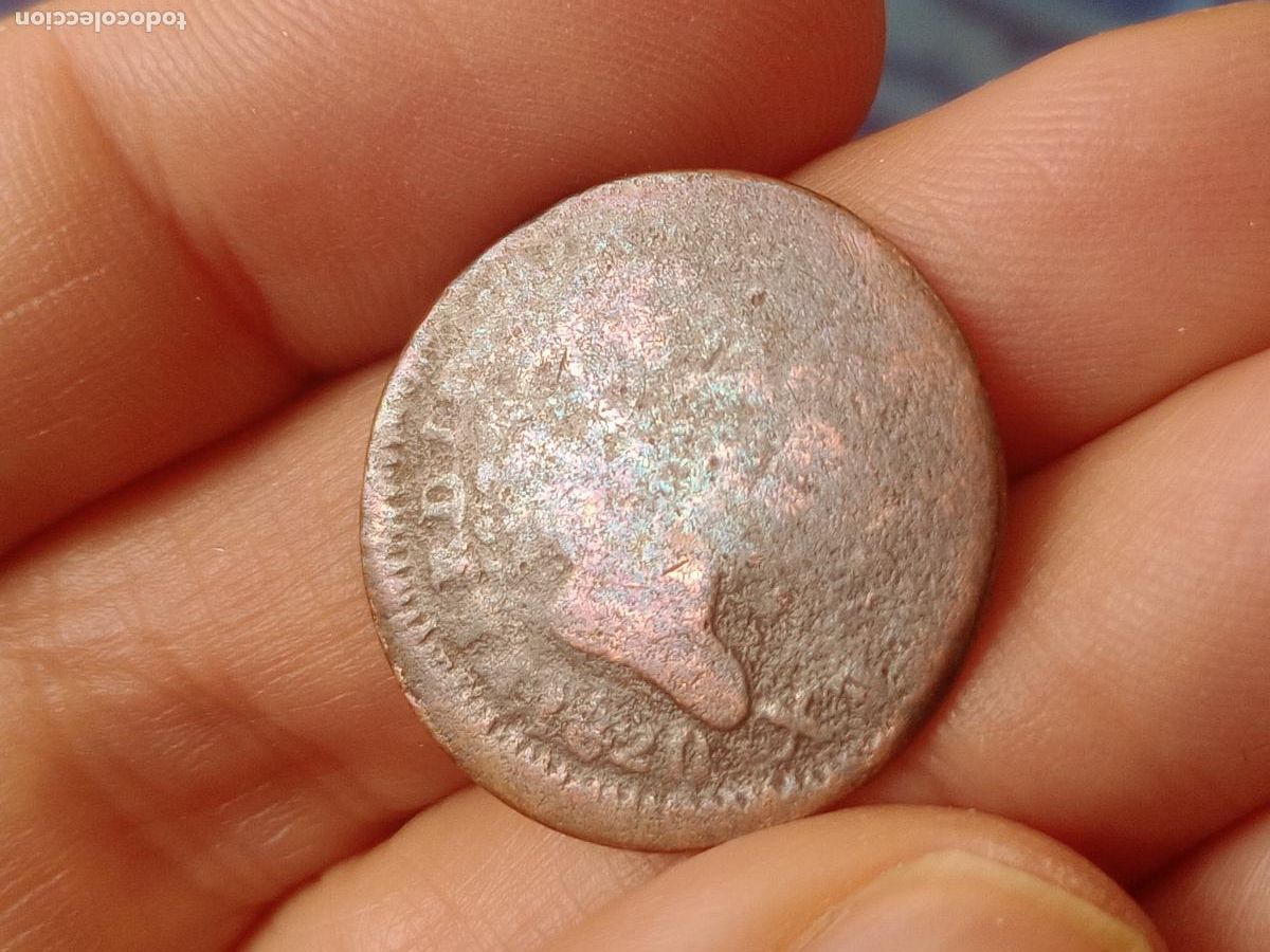 Monedas de Espa&ntilde;a: Pamplona, Navarra. 3 maravedis de 1820 - Foto 1