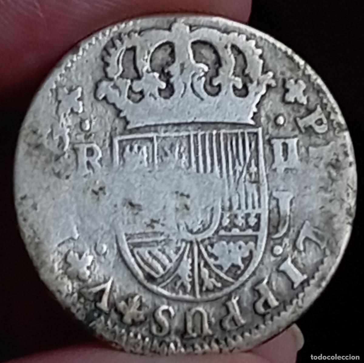 Monedas de Espa&ntilde;a: Felipe V 2 reales 1724 Sevilla - Foto 1