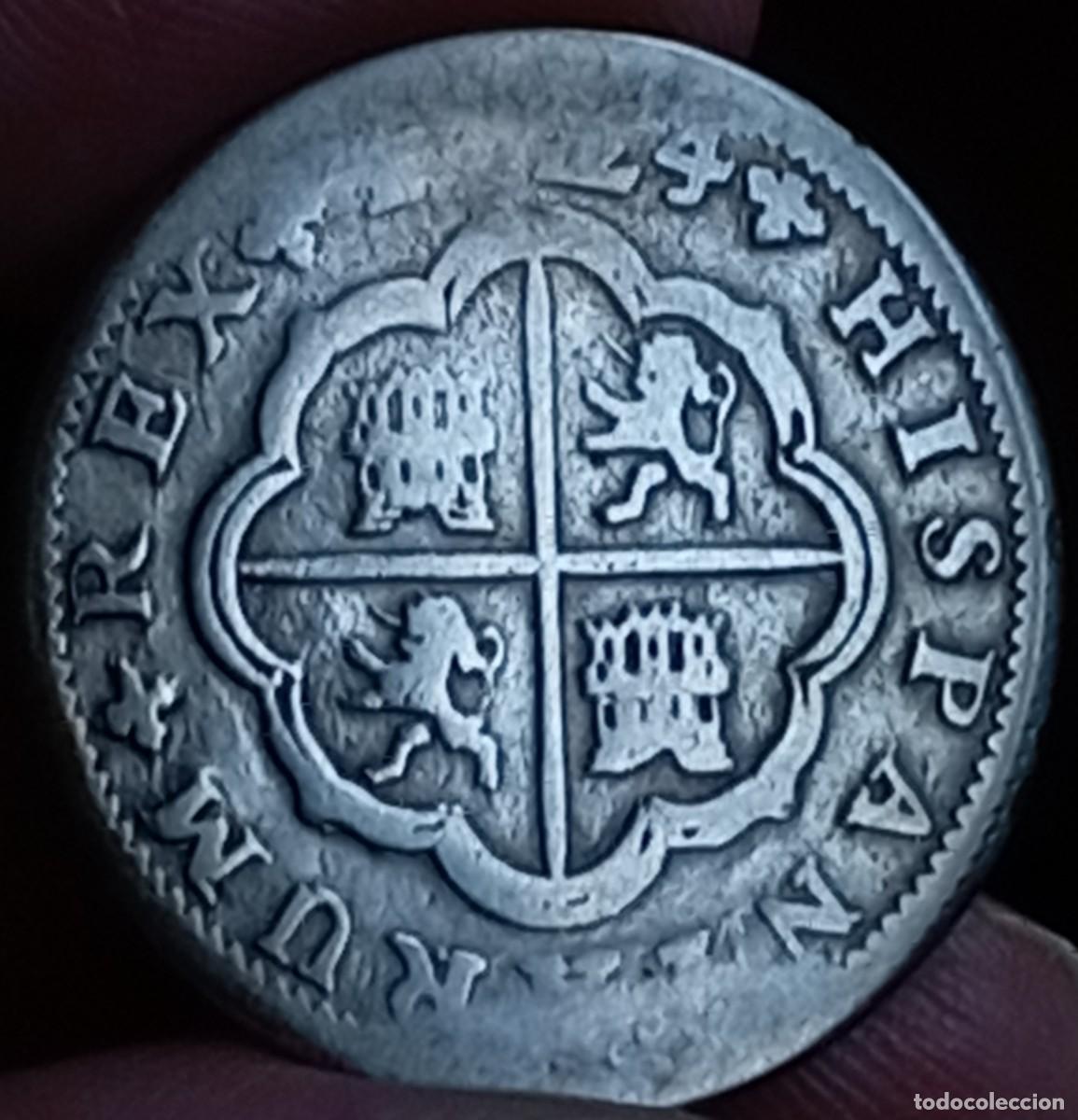 Monedas de Espa&ntilde;a: Felipe V 2 reales 1724 Sevilla - Foto 2