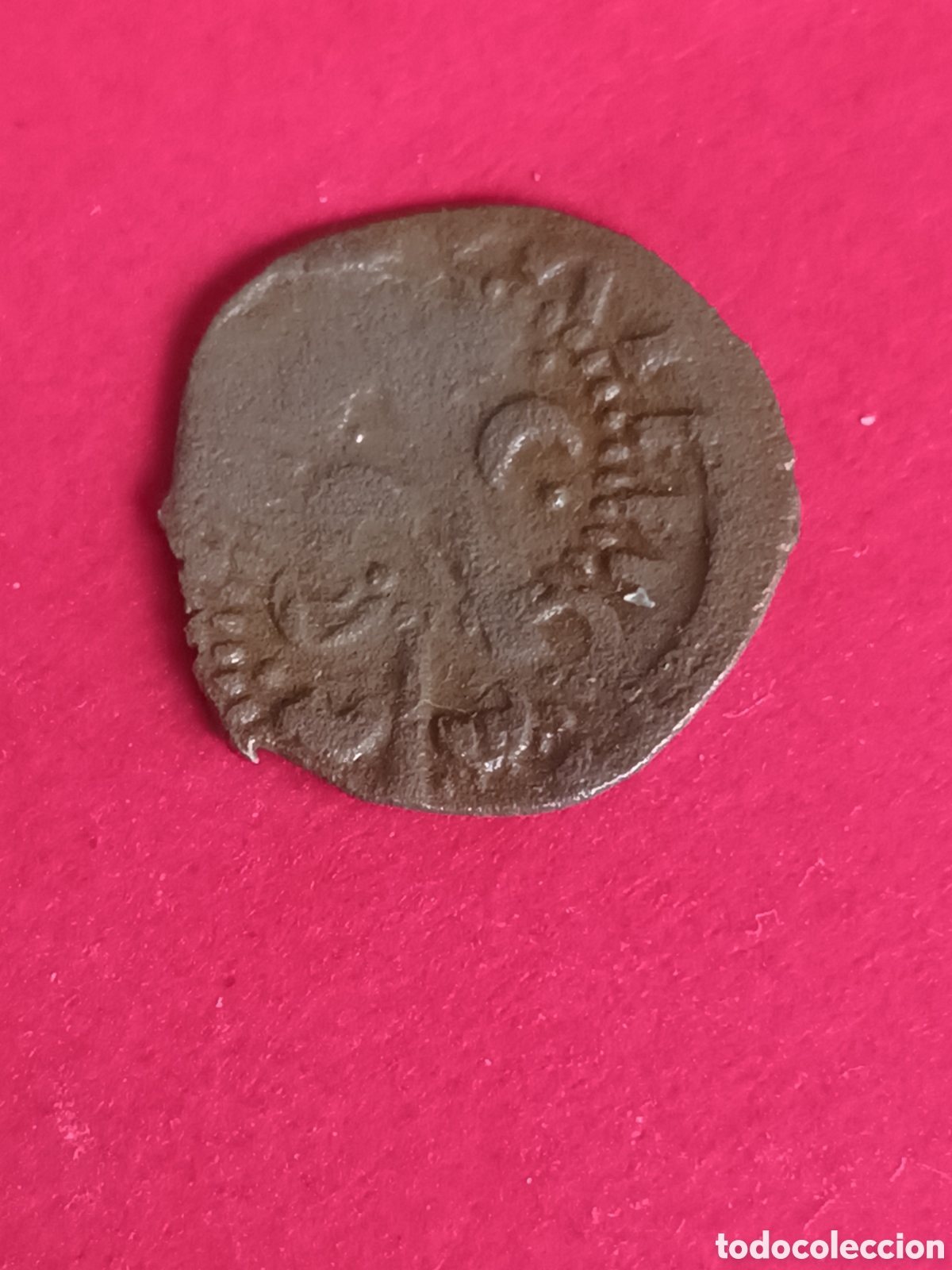 Monedas de Espa&ntilde;a: FELIPE IV. DINERO DE VAL&Eacute;NCIA. REPINTADA. - Foto 2
