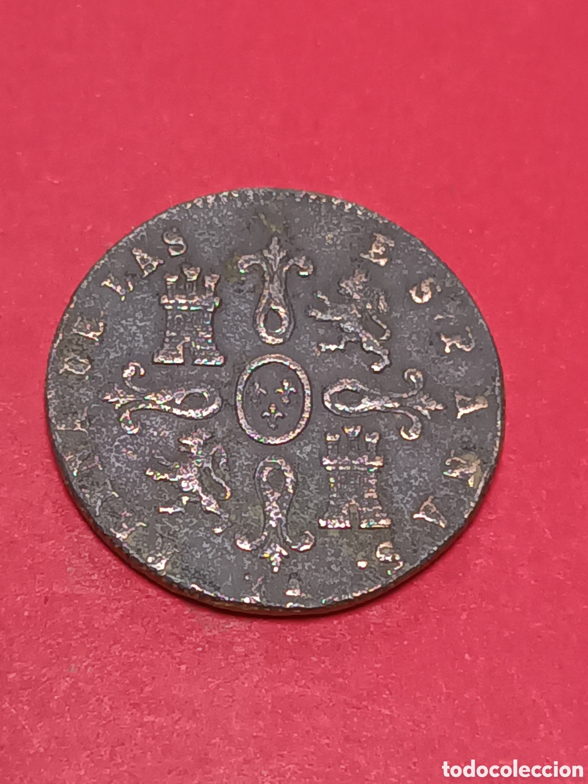 Monedas de Espa&ntilde;a: ISABEL II. 4 MARAVED&Iacute;S DE 1850. JUBIA. - Foto 2
