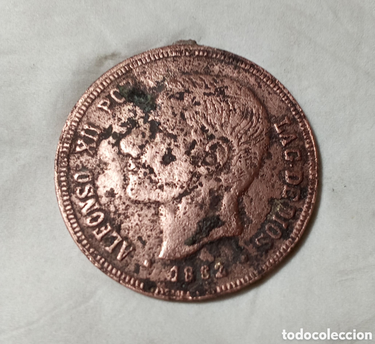 Monedas de Espa&ntilde;a: LLAVERO MONEDA DE ALFONSO XII 1882 - Foto 1