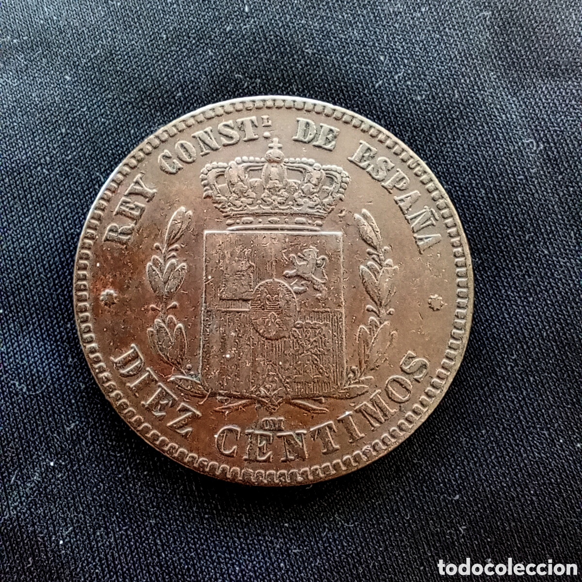 Monedas de Espa&ntilde;a: ESPA&Ntilde;A 10 CENTS 1878 - Foto 2