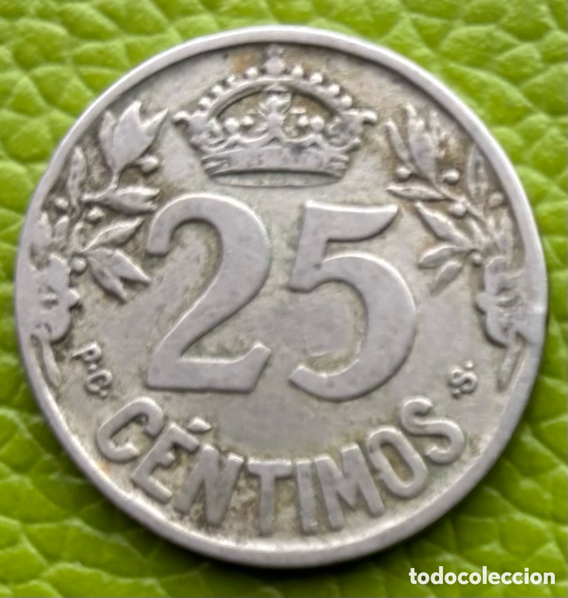 Monedas de Espa&ntilde;a: ALFONSO XIII . 25 C&Eacute;NTIMOS. 1925. PCS. - Foto 2