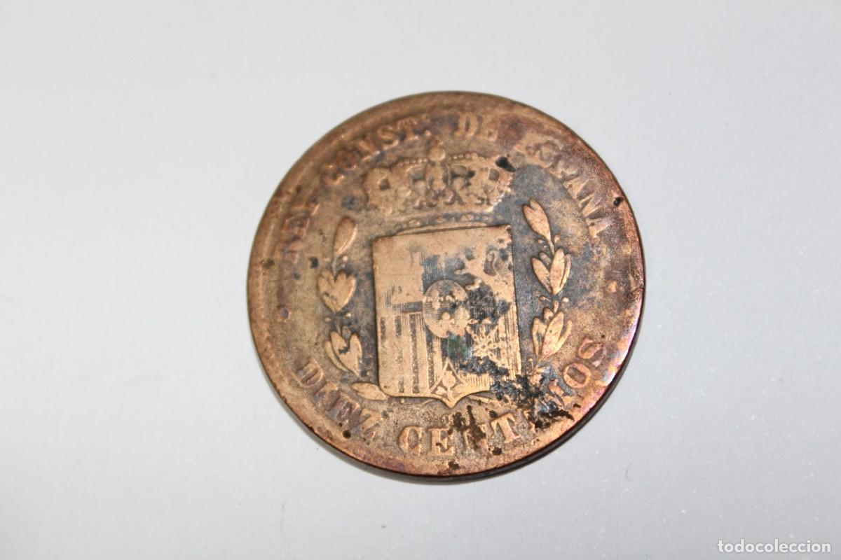 Monedas de Espa&ntilde;a: 10 CENTIMOS de 1879 OM XC 69 ESPA&Ntilde;A en BC - Foto 2