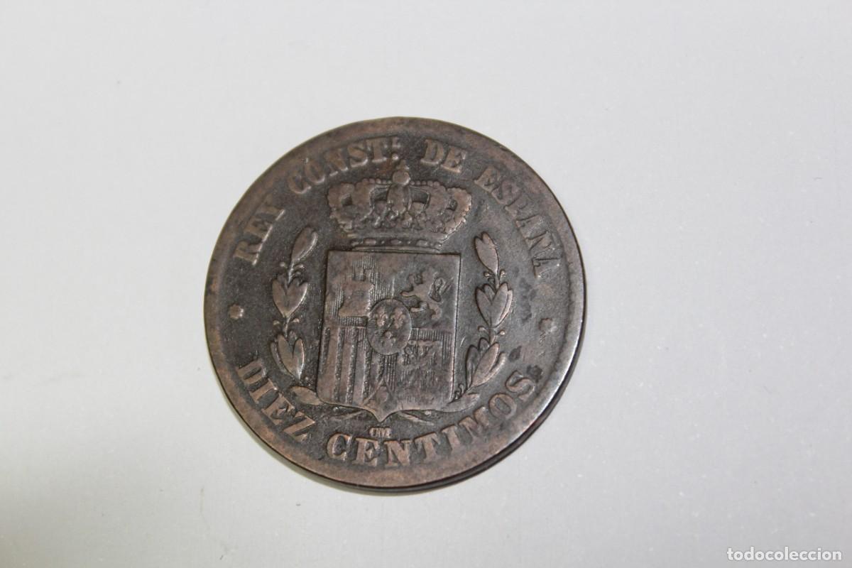 Monedas de Espa&ntilde;a: 10 CENTIMOS de 1879 OM XC 69 ESPA&Ntilde;A en BC+ - Foto 2