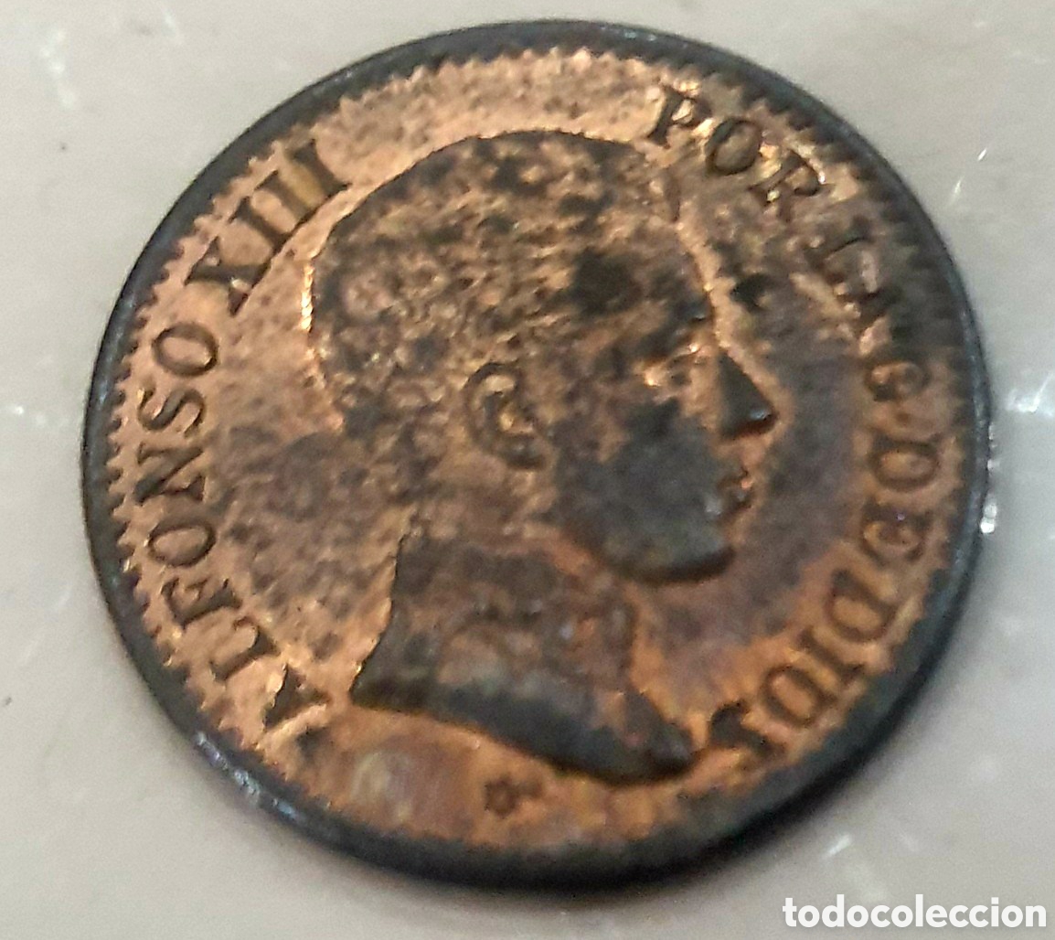 Monedas de Espa&ntilde;a: Moneda de 1 c&eacute;ntimo a&ntilde;o 1906 - Foto 1