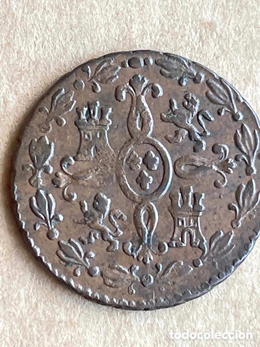 Monedas de Espa&ntilde;a: Moneda Fernando VII 1830 / 2 Maravedis - Foto 2