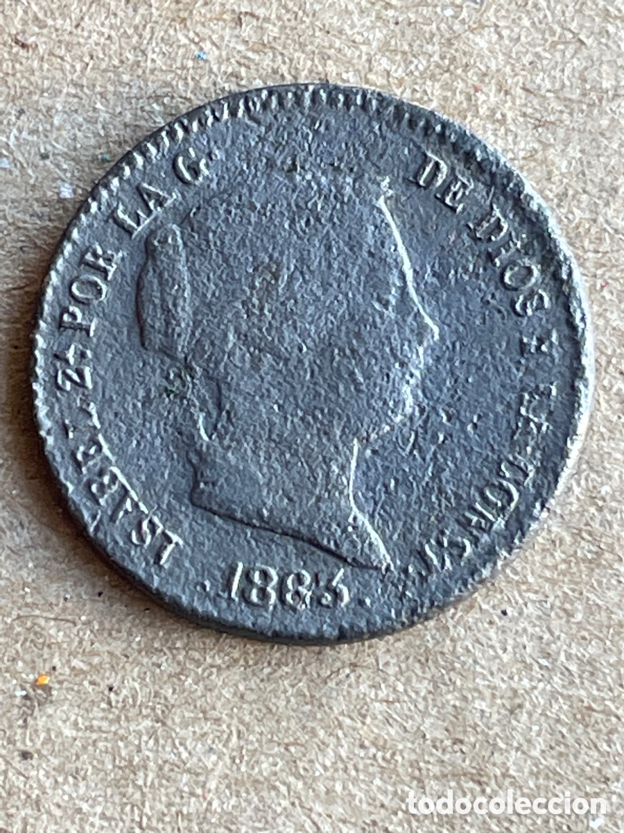Monedas de Espa&ntilde;a: Moneda de Isabel II del a&ntilde;o 1863 / 10 c&eacute;ntimos de Real - Foto 1