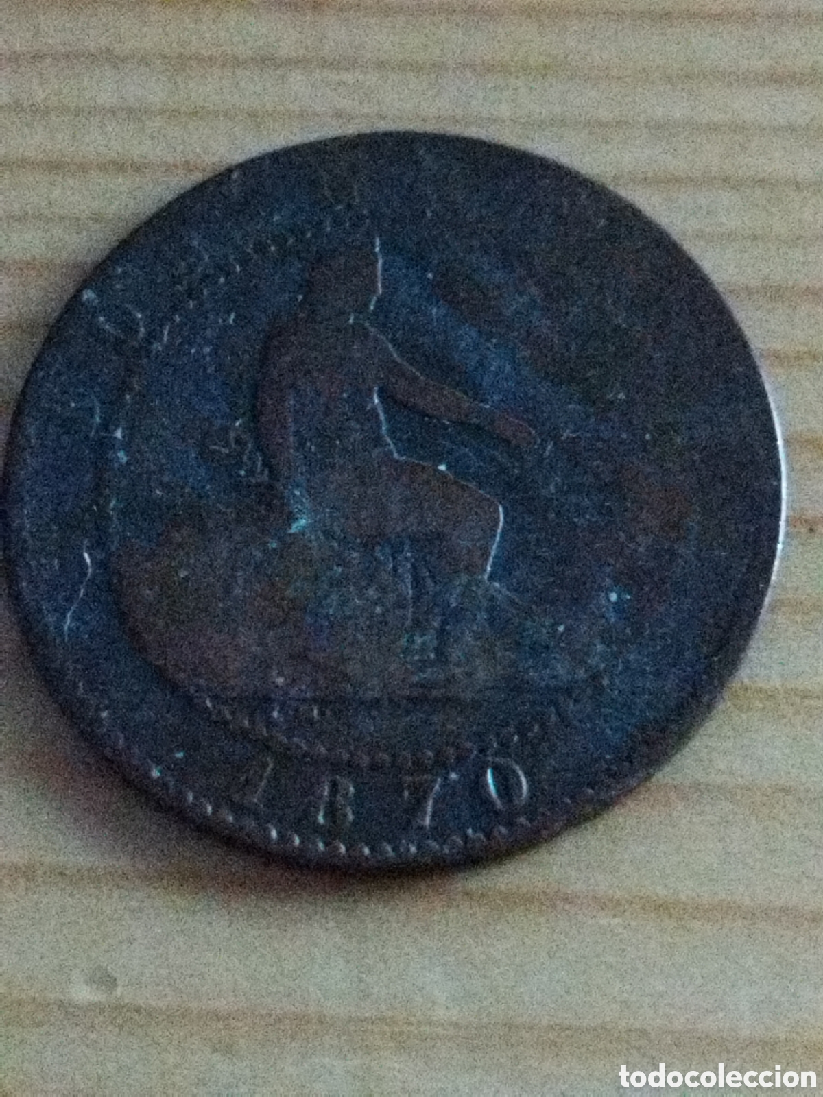 Monedas de Espa&ntilde;a: Moneda de 2 c&eacute;ntimos de 1870 - Foto 2