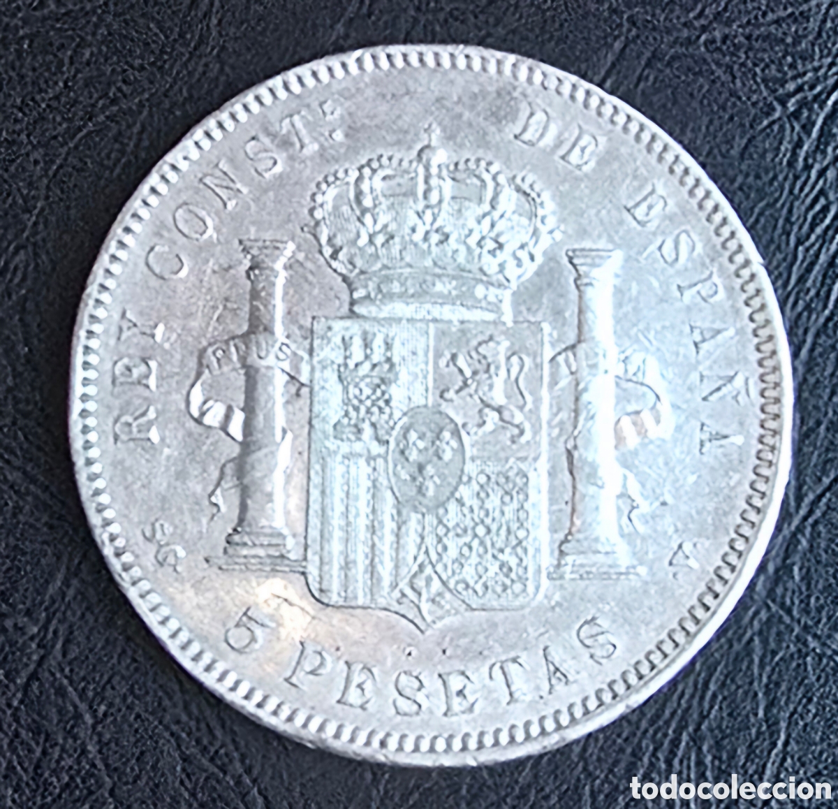 Monedas de Espa&ntilde;a: Moneda de plata a&ntilde;o 1898 - Foto 2