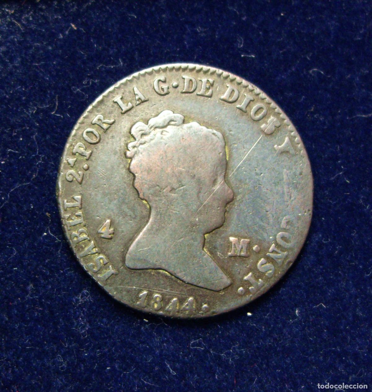 Monedas de Espa&ntilde;a: ISABEL II - 4 MARAVEDIS - 1844 SEGOVIA - Foto 1