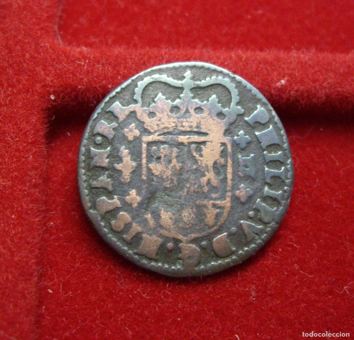 Monedas de Espa&ntilde;a: FELIPE V - 2 MARAVEDIS - 1718 VALENCIA - Foto 1