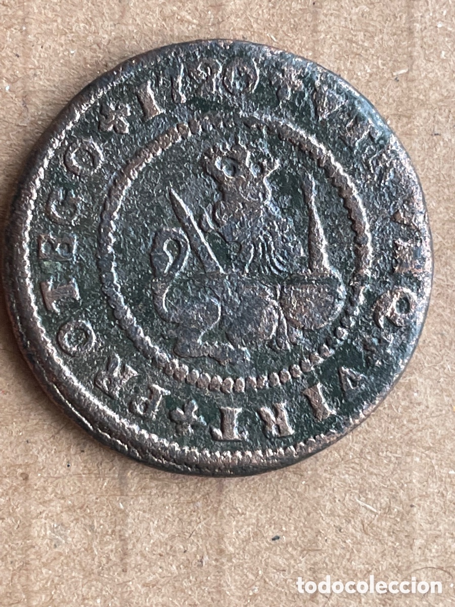 Monedas de Espa&ntilde;a: Moneda de FELIPE V 1720. / 4 Maravedis - Foto 1