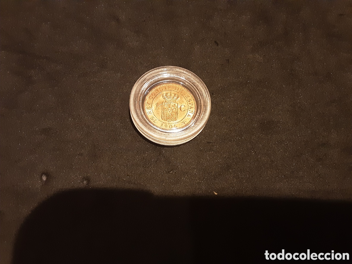 Monedas de Espa&ntilde;a: Moneda 1 C&eacute;ntimo 1906 Alfonso XIII SC y Encapsulada - Foto 2