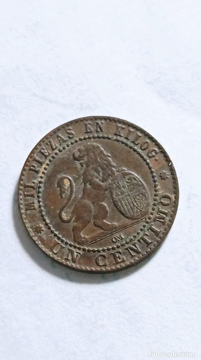 Monedas de Espa&ntilde;a: ESPA&Ntilde;A - 1 CENTIMO 1870 - Gobierno provisional KM660 - Foto 1