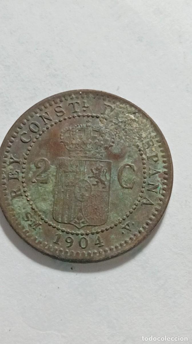 Monedas de Espa&ntilde;a: ESPA&Ntilde;A - 2 CENTIMO 1904 - ALFONSO XIII KM722 - Foto 2