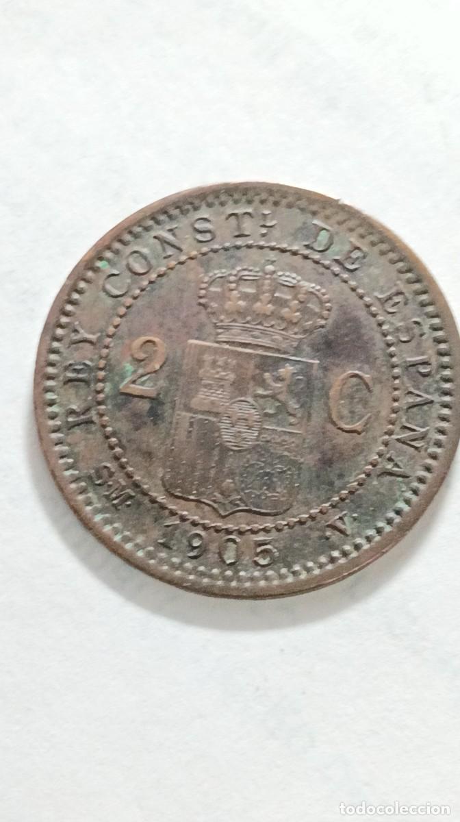Monedas de Espa&ntilde;a: ESPA&Ntilde;A - 2 CENTIMO 1905 - ALFONSO XIII KM722 - Foto 2