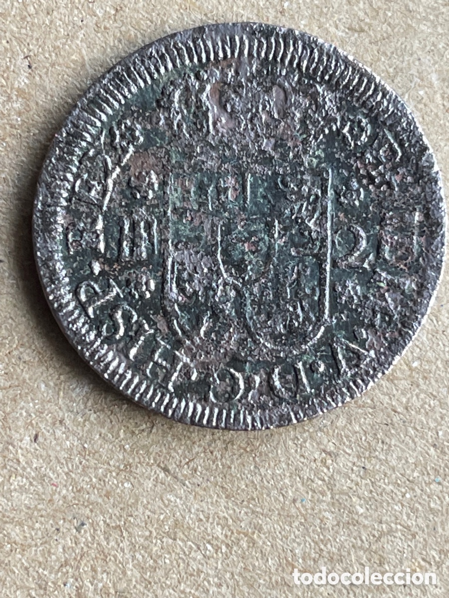 Monedas de Espa&ntilde;a: Moneda de FELIPE V 1745. / 2 Maravedis - Foto 2