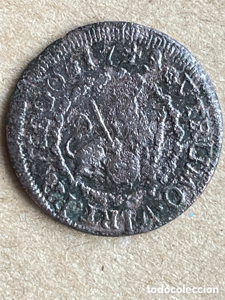 Monedas de Espa&ntilde;a: Moneda de FELIPE V 1745. / 2 Maravedis - Foto 4
