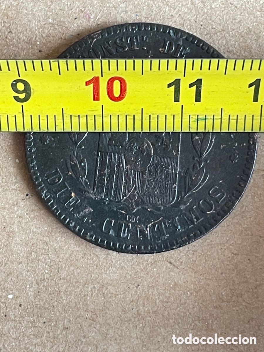 Monedas de Espa&ntilde;a: Moneda de ALFONSO XII. 1878 / 10 c&eacute;ntimos - Foto 3