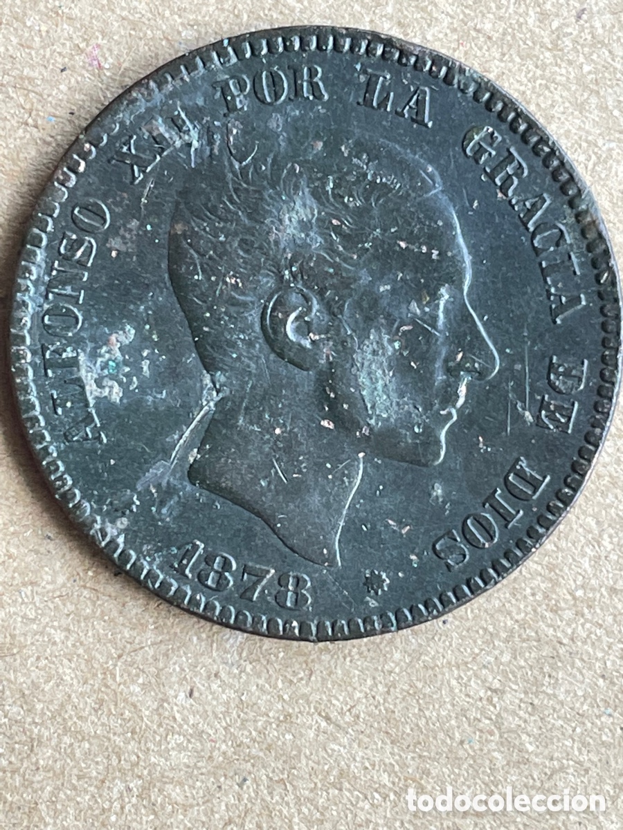 Monedas de Espa&ntilde;a: Moneda de ALFONSO XII. 1878 / 10 c&eacute;ntimos - Foto 1