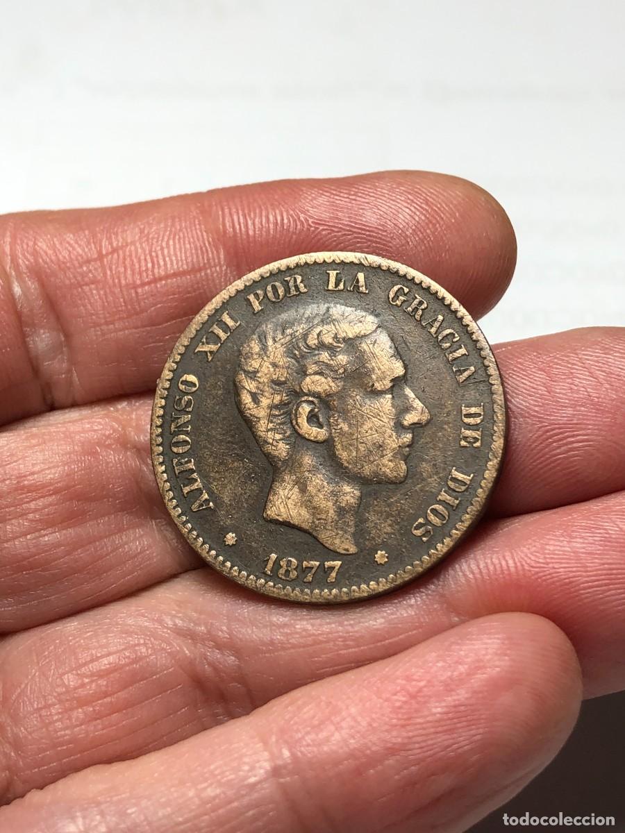Monedas de Espa&ntilde;a: NT/ DIEZ CENTIMOS 1877 ALFONSO XII (E330) - Foto 2