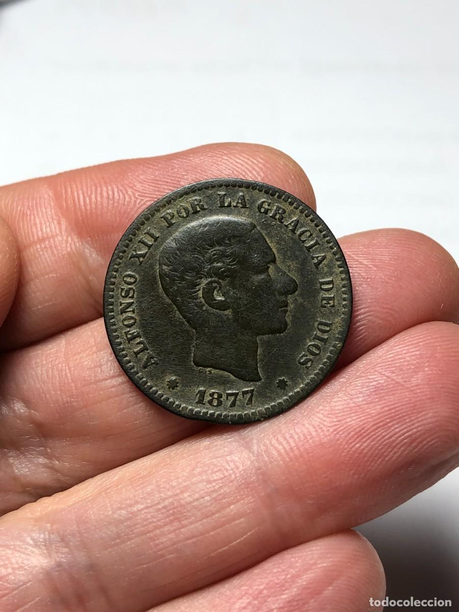 Monedas de Espa&ntilde;a: NT/ CINCO CENTIMOS 1877 ALFONSO XII (E333) - Foto 1