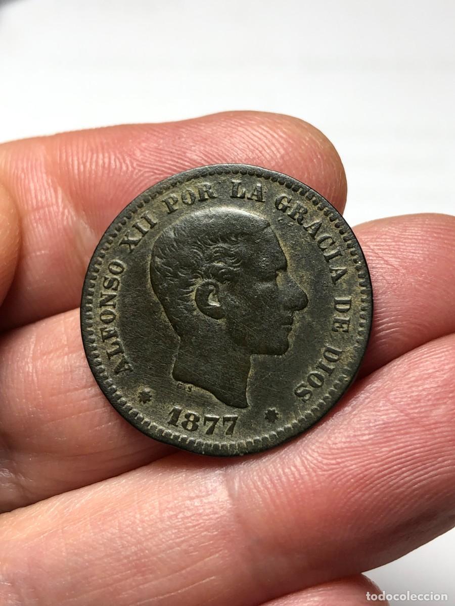 Monedas de Espa&ntilde;a: NT/ CINCO CENTIMOS 1877 ALFONSO XII (E333) - Foto 2