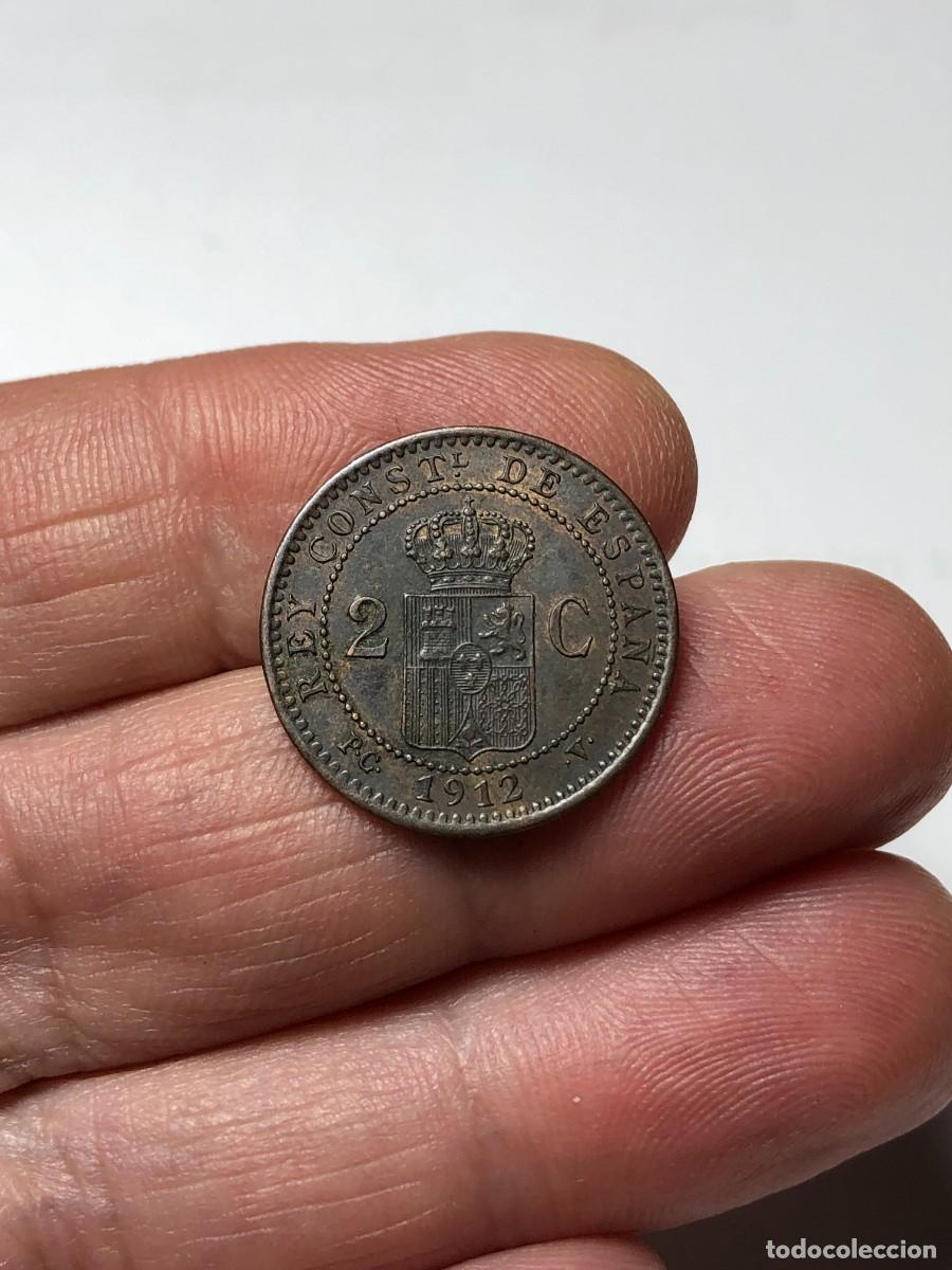 Monedas de Espa&ntilde;a: NT/ DOS CENTIMOS ALFONSO XIII 1912 (E341) - Foto 2