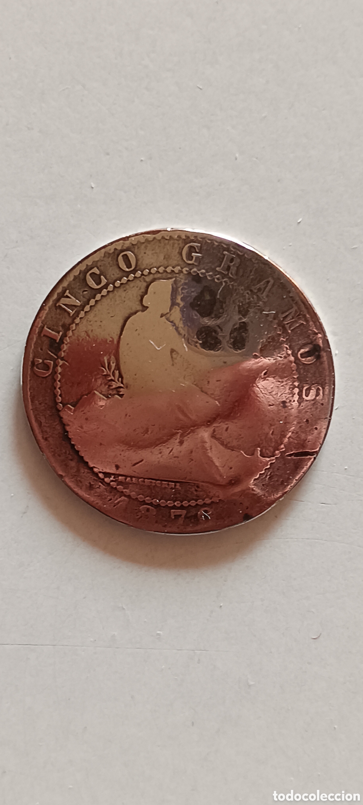 Monedas de Espa&ntilde;a: Monedas Espa&ntilde;a (2un.) de cobre de 5 c&eacute;ntimos 1870 - Foto 6