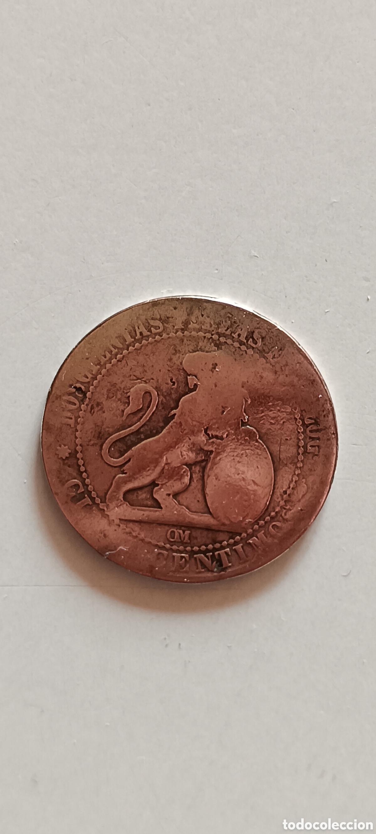 Monedas de Espa&ntilde;a: Monedas Espa&ntilde;a (2un.) de cobre de 5 c&eacute;ntimos 1870 - Foto 8