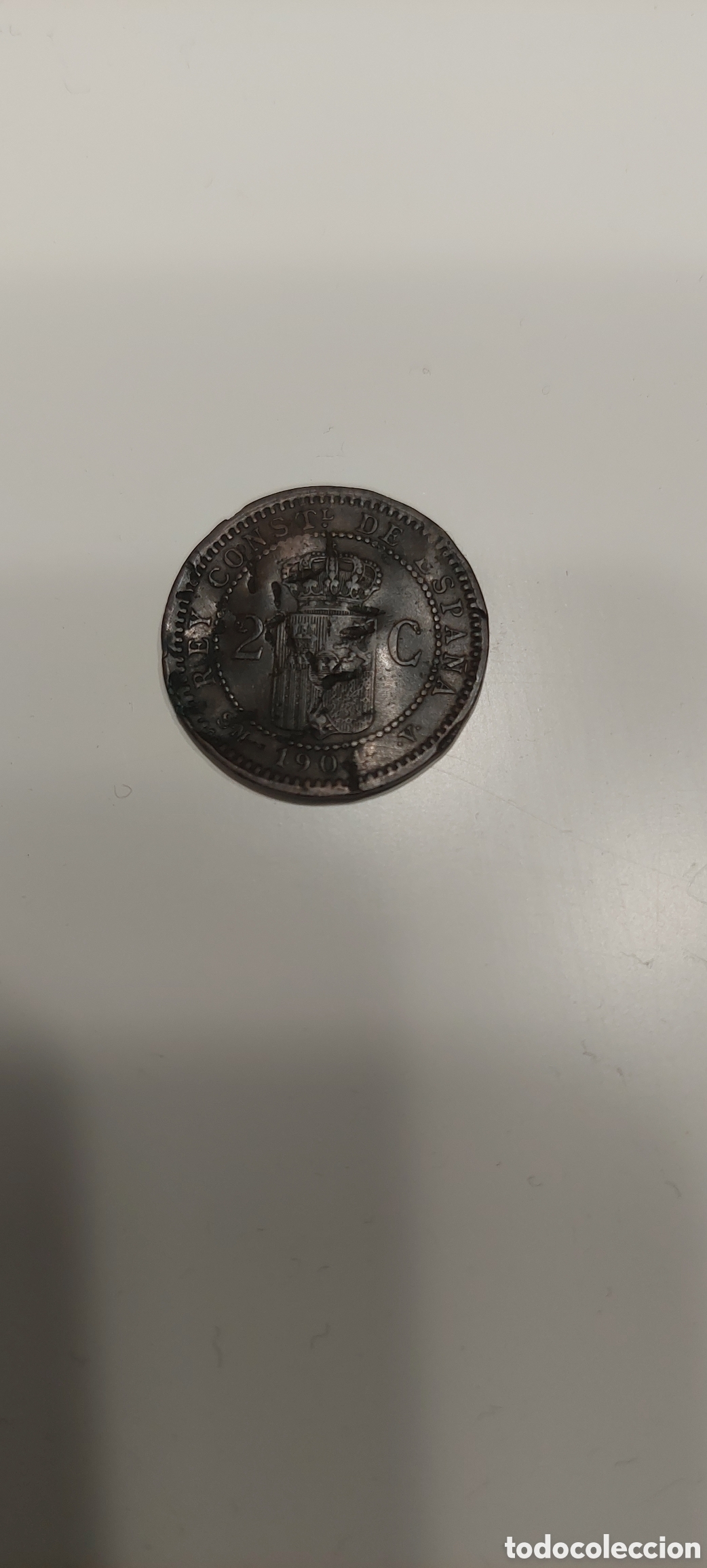 Monedas de Espa&ntilde;a: Alfonso XIII 2 c. 1904. - Foto 5