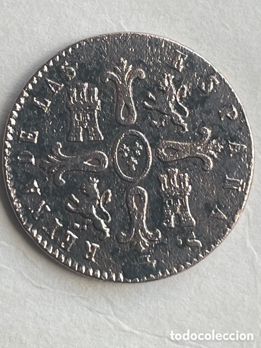 Monedas de Espa&ntilde;a: Moneda ISABEL II 1841 / 8 Maravedis - Foto 2