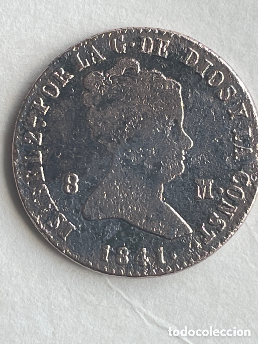 Monedas de Espa&ntilde;a: Moneda ISABEL II 1841 / 8 Maravedis - Foto 1