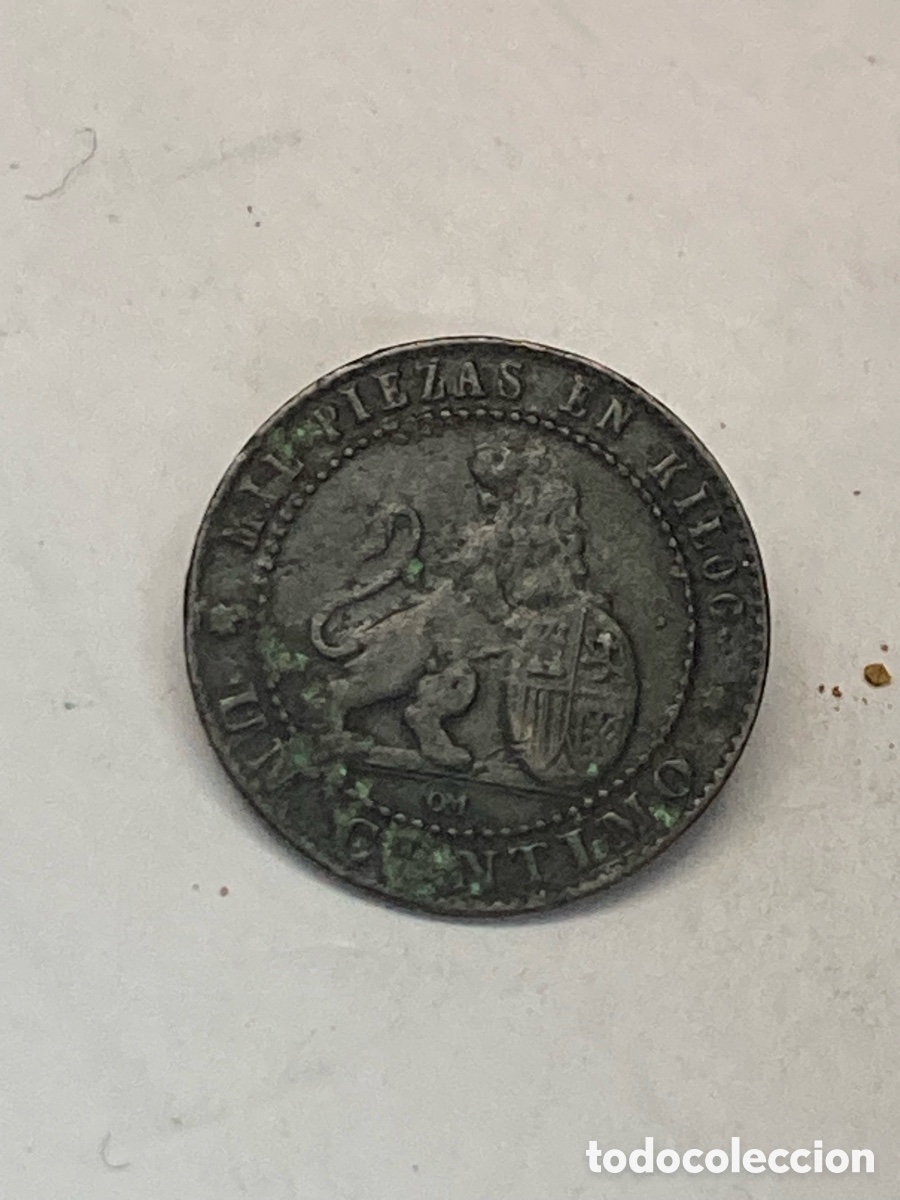Monedas de Espa&ntilde;a: Moneda de 1 c&eacute;ntimo 1870 J64 - Foto 2