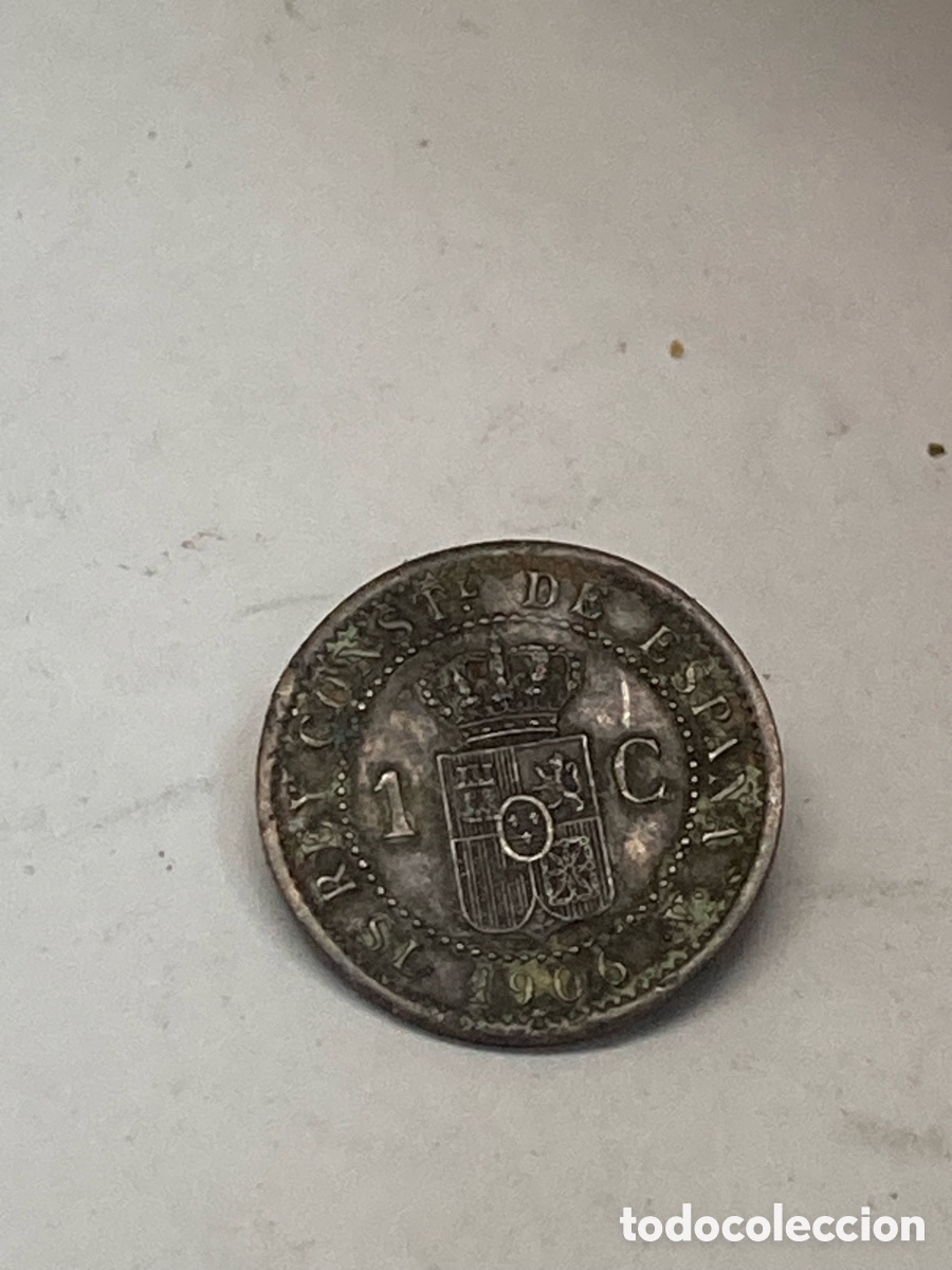 Monedas de Espa&ntilde;a: Moneda 1 c&eacute;ntimo 1906 J64 - Foto 2