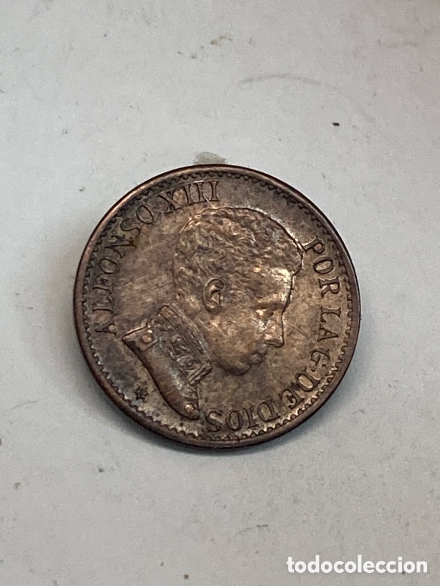Monedas de Espa&ntilde;a: Moneda de 1 c&eacute;ntimo 1906 J64 - Foto 2