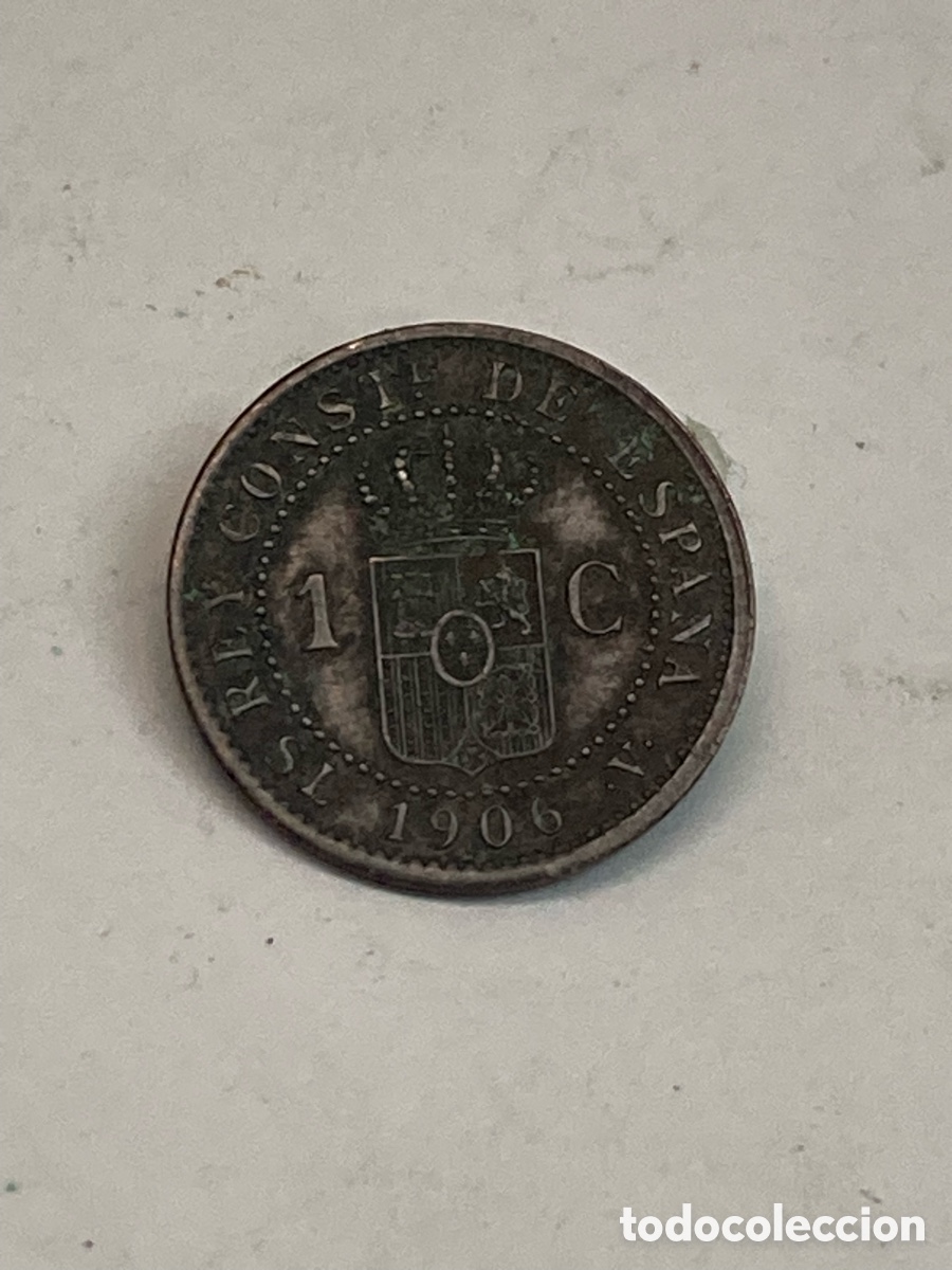 Monedas de Espa&ntilde;a: Moneda de 1 c&eacute;ntimo 1906 J64 - Foto 1