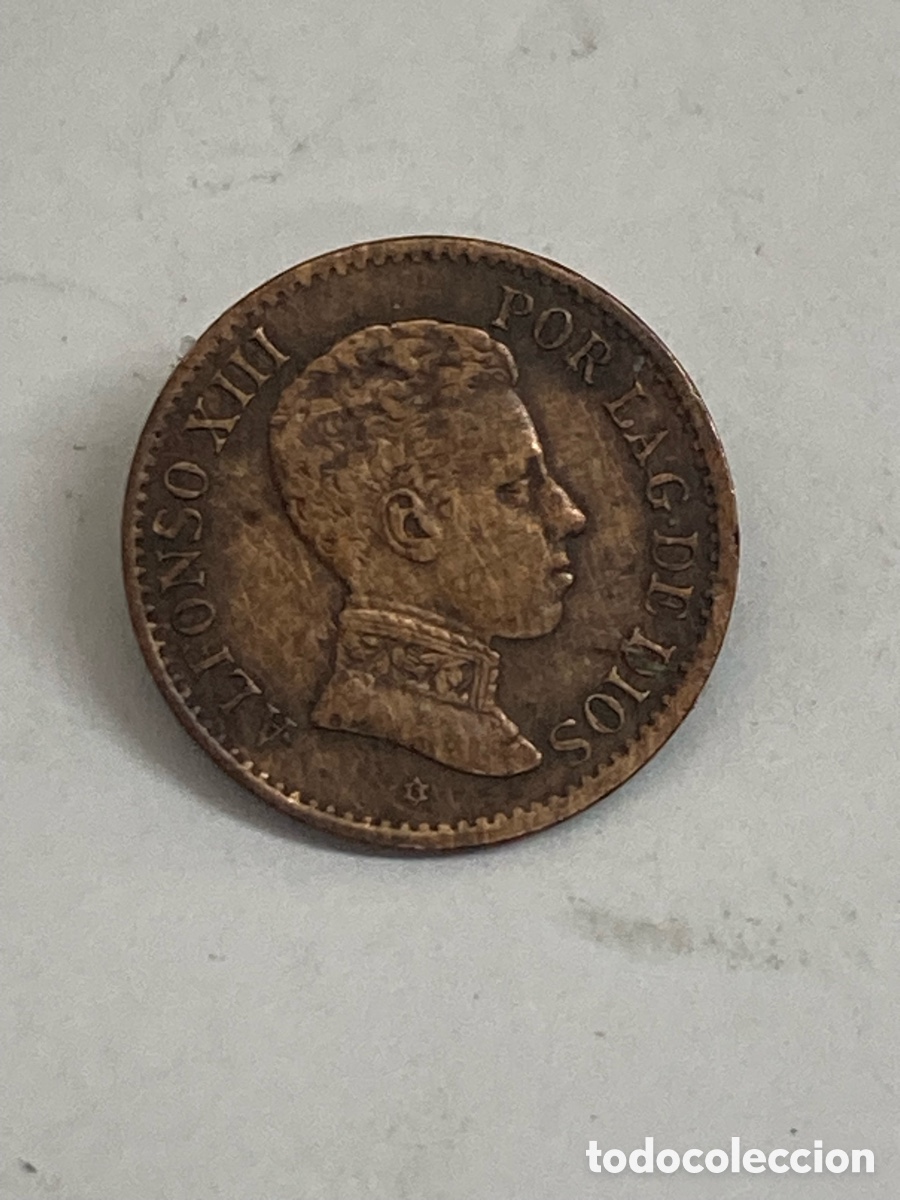 Monedas de Espa&ntilde;a: Moneda de 1 c&eacute;ntimo 1906 J64 - Foto 2
