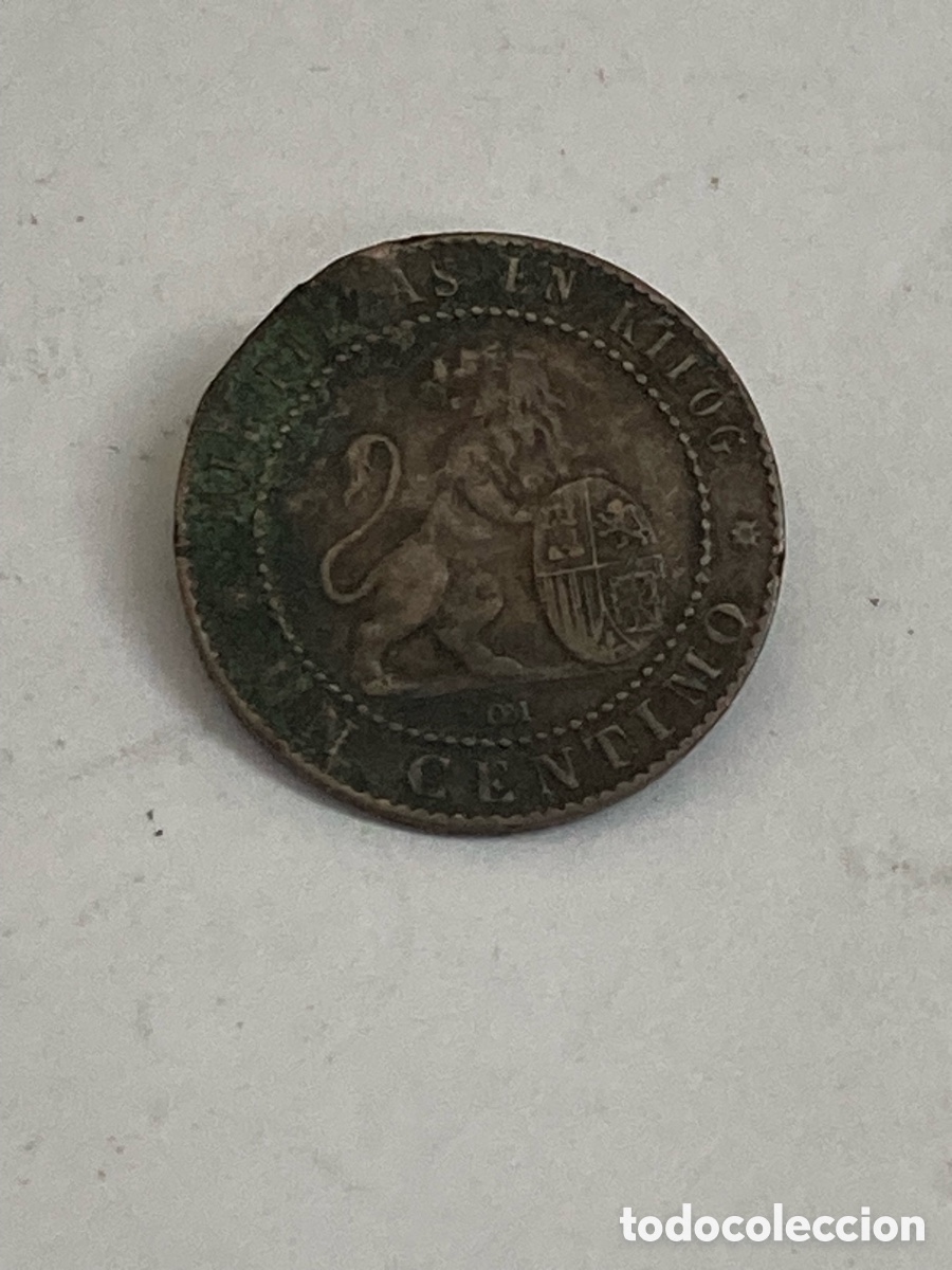 Monedas de Espa&ntilde;a: Moneda de 1 c&eacute;ntimo 1870 J64 - Foto 2