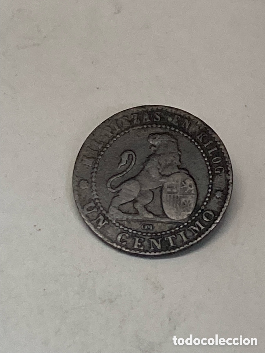 Monedas de Espa&ntilde;a: Moneda 1 c&eacute;ntimo 1870 J64 - Foto 2