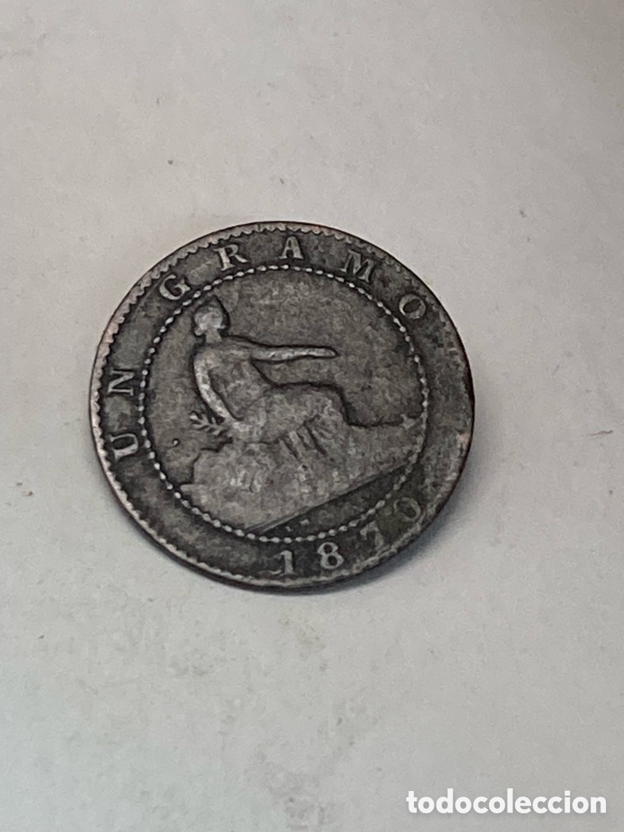 Monedas de Espa&ntilde;a: Moneda 1 c&eacute;ntimo 1870 J64 - Foto 1