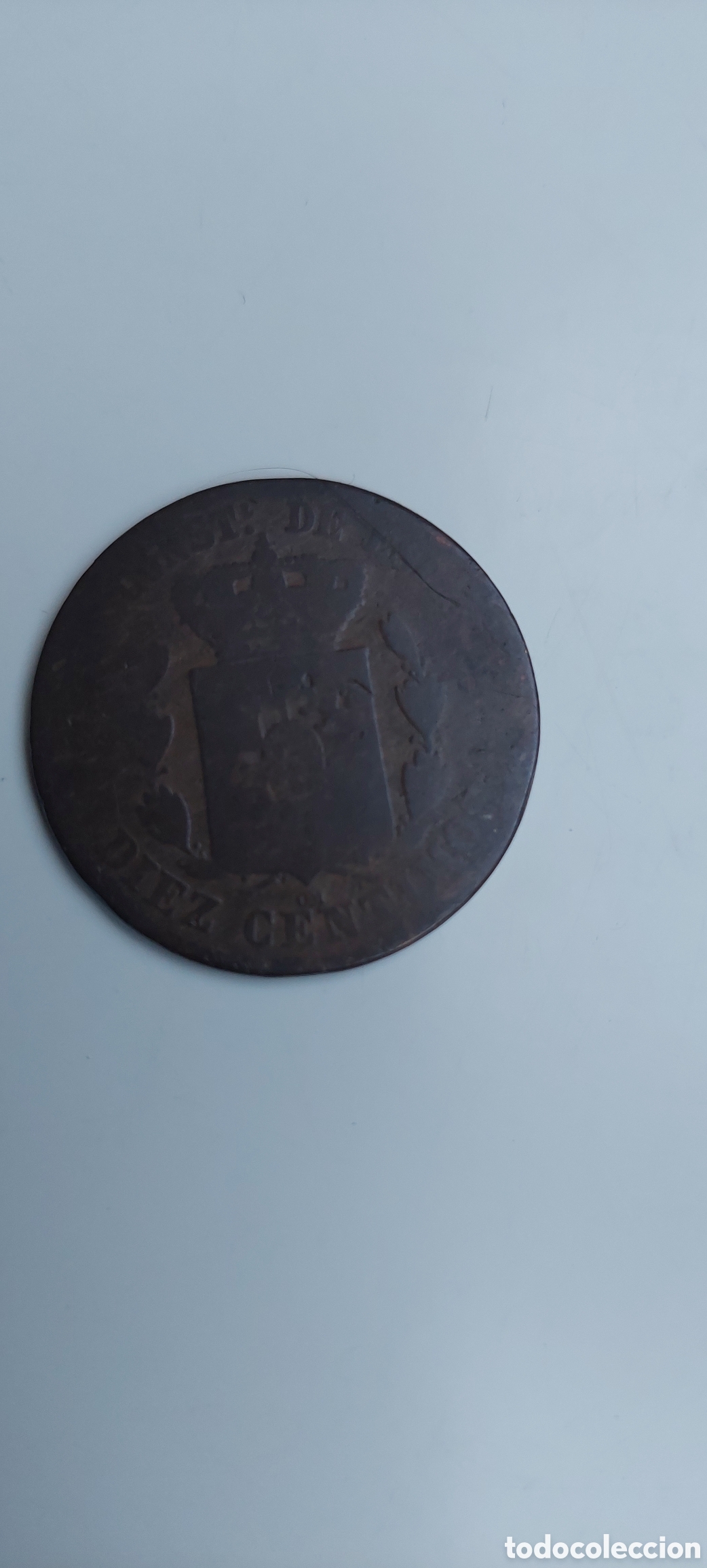 Monedas de Espa&ntilde;a: Alfonso XII 1877,10 Cent. - Foto 2